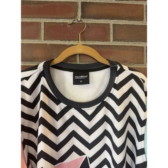 Freshhoods Colorblock Geometric Sweatshirt Medium - Picture 3 of 5